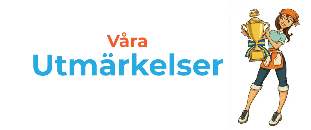 Jessica Buhre städ ab här kan du läsa om våra utmärkelser